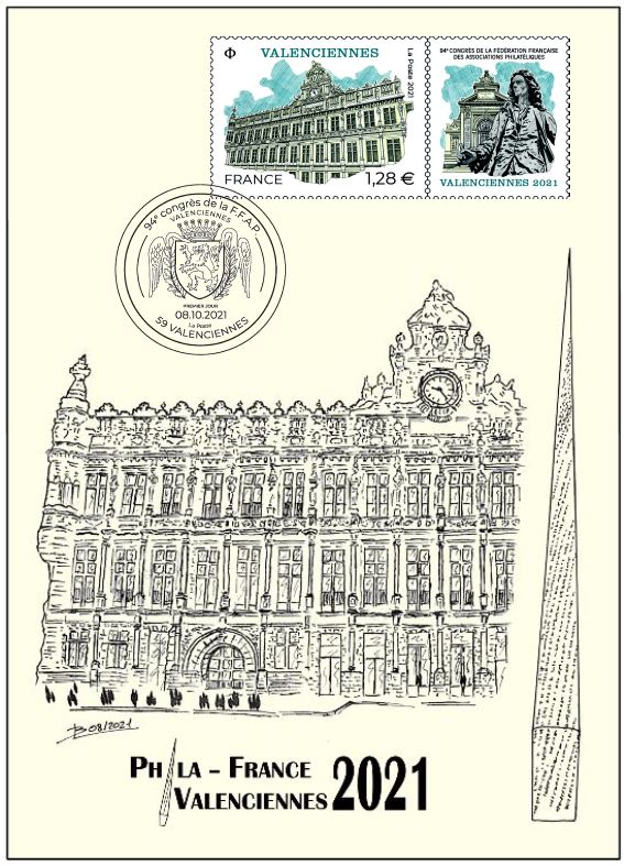 Carte souvenir Valenciennes 2021