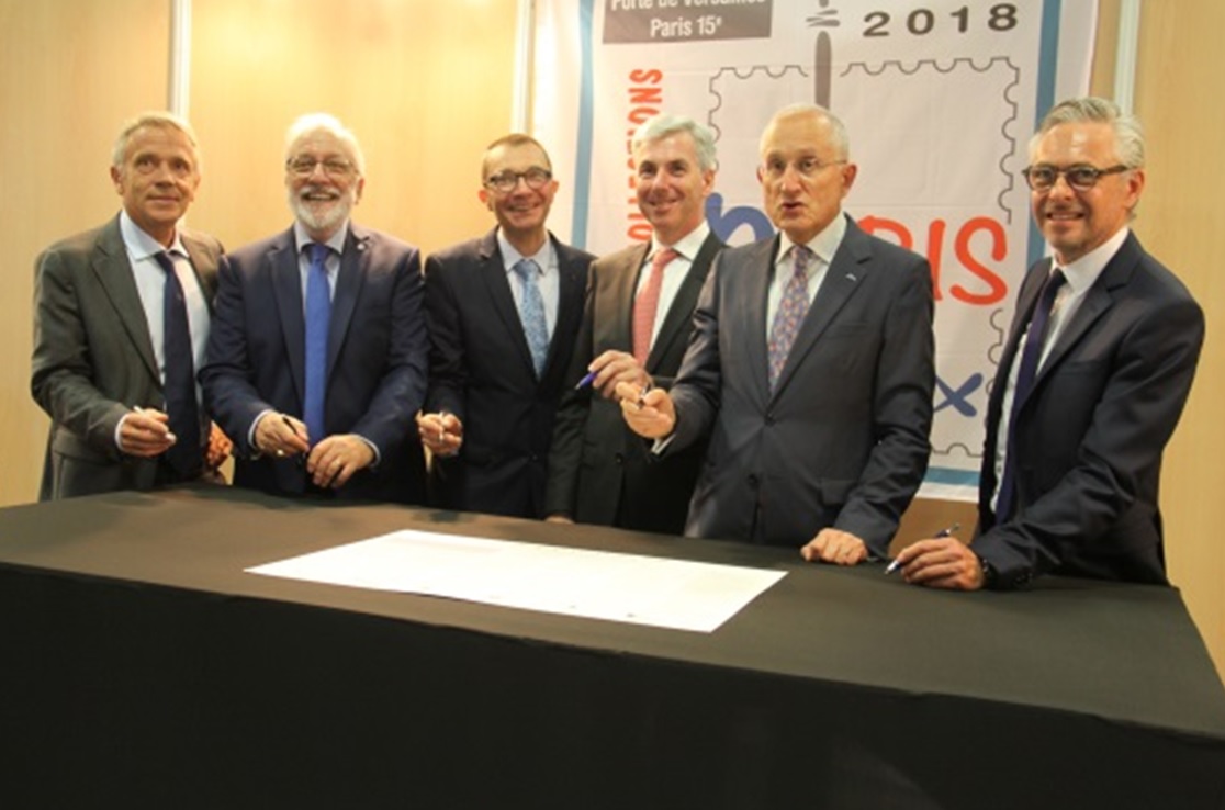 Les signataires de la charte de la philatélie