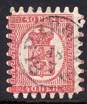 Timbre finlandais décentré