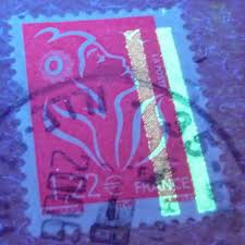 Timbre avec barre fluorescente
