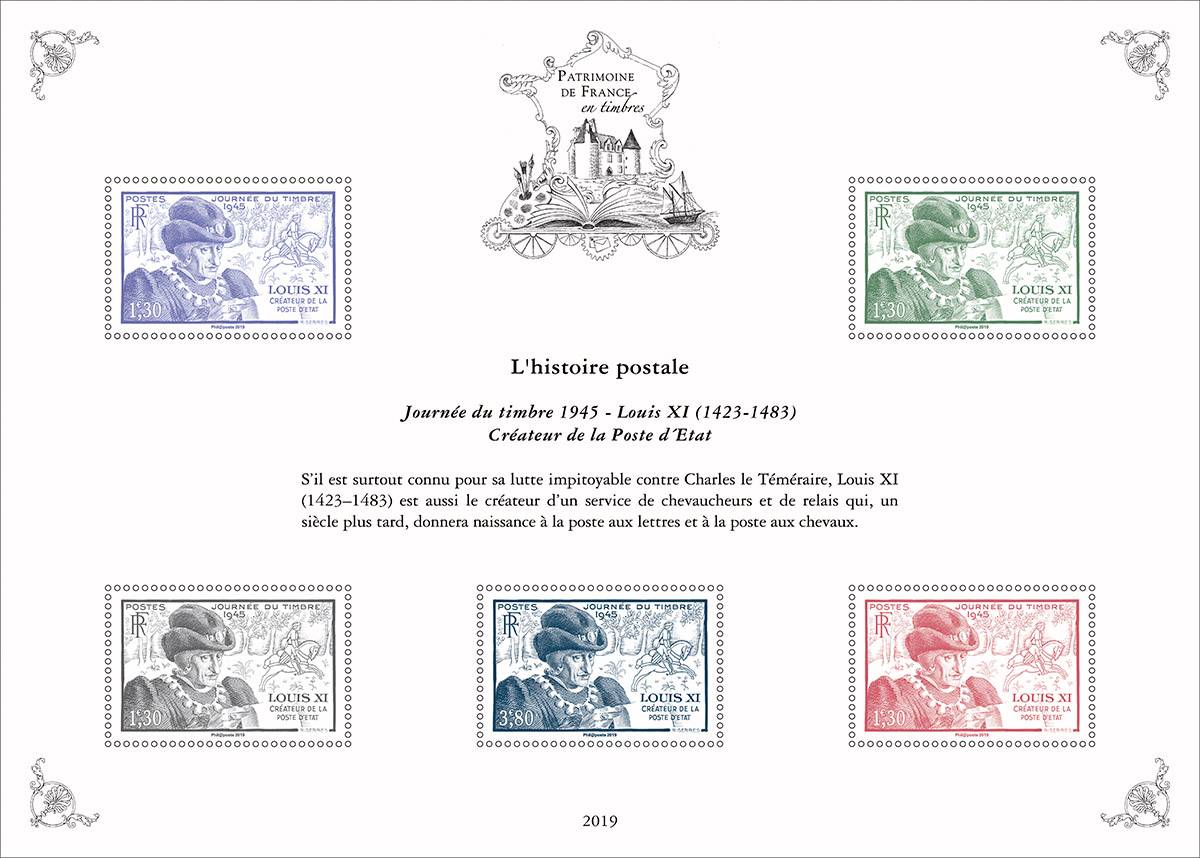 Emission Série ’Patrimoine de France en timbres’