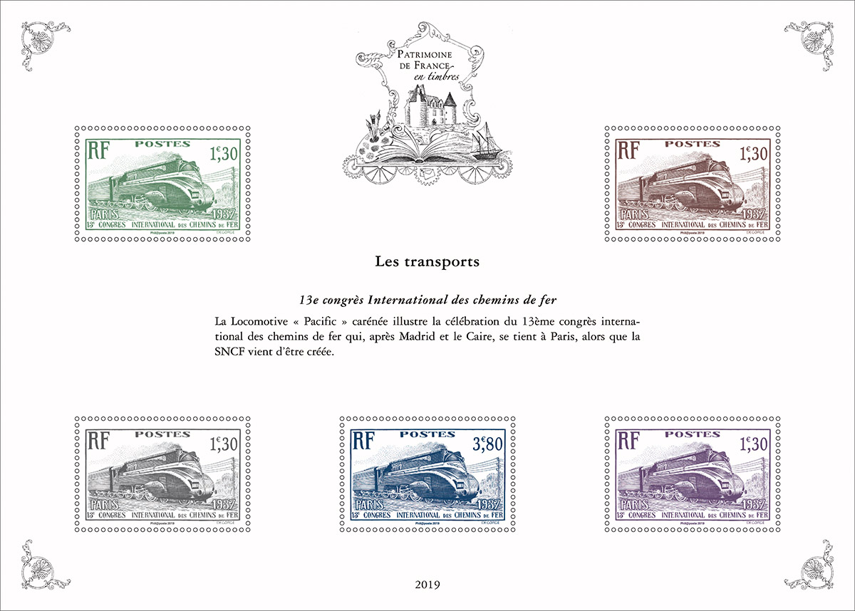 Emission Série ’Patrimoine de France en timbres’