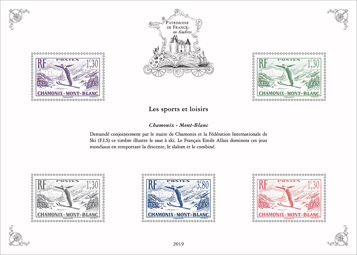Emission Série ’Patrimoine de France en timbres’