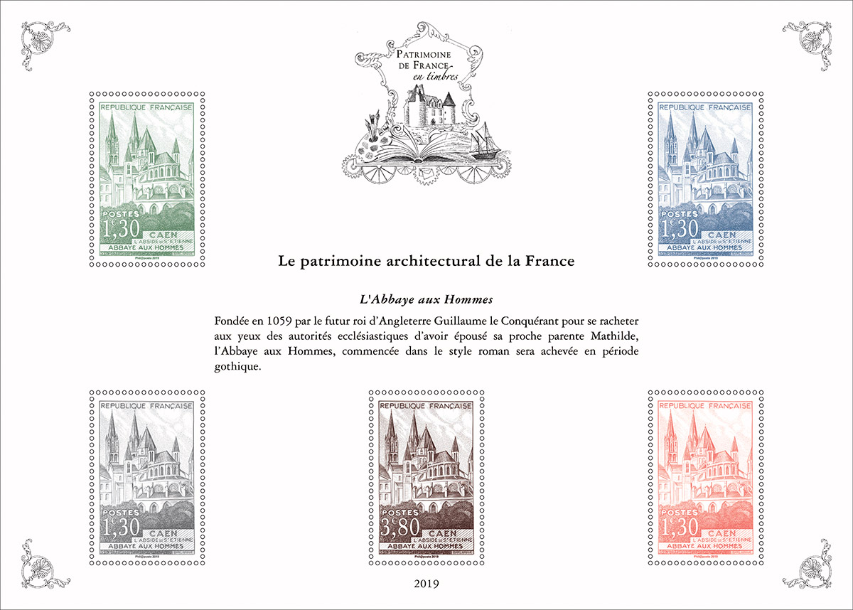 Emission Série ’Patrimoine de France en timbres’