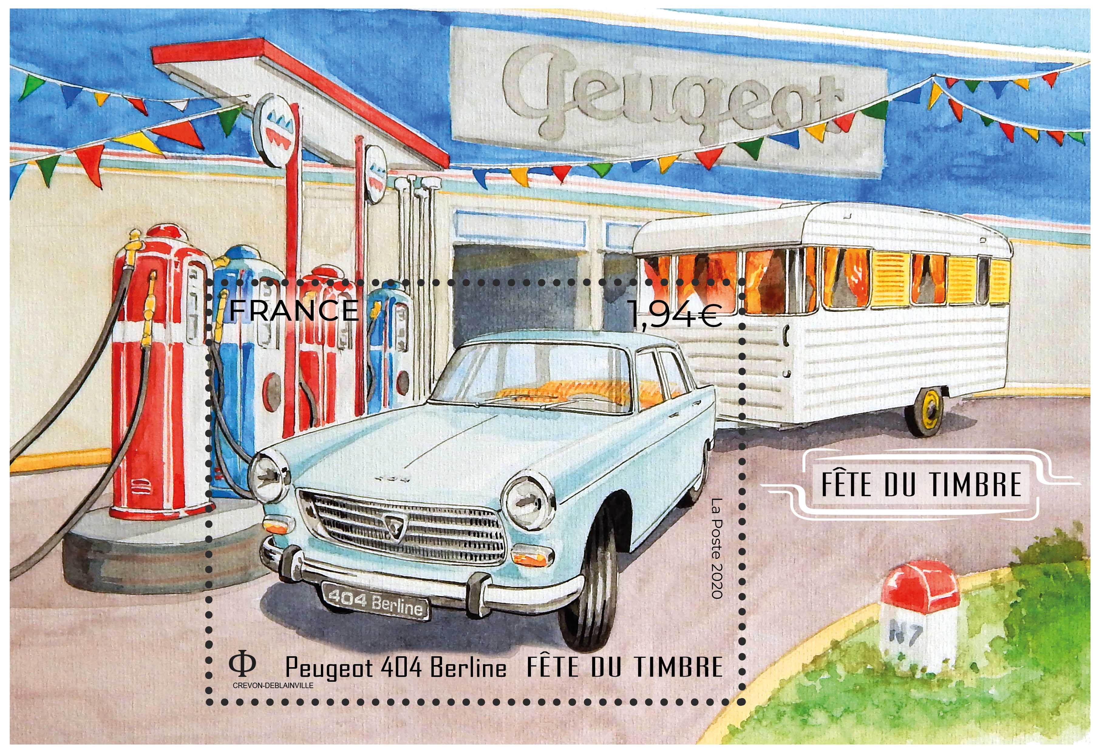 Emission Fête du timbre 2020 : L’automobile