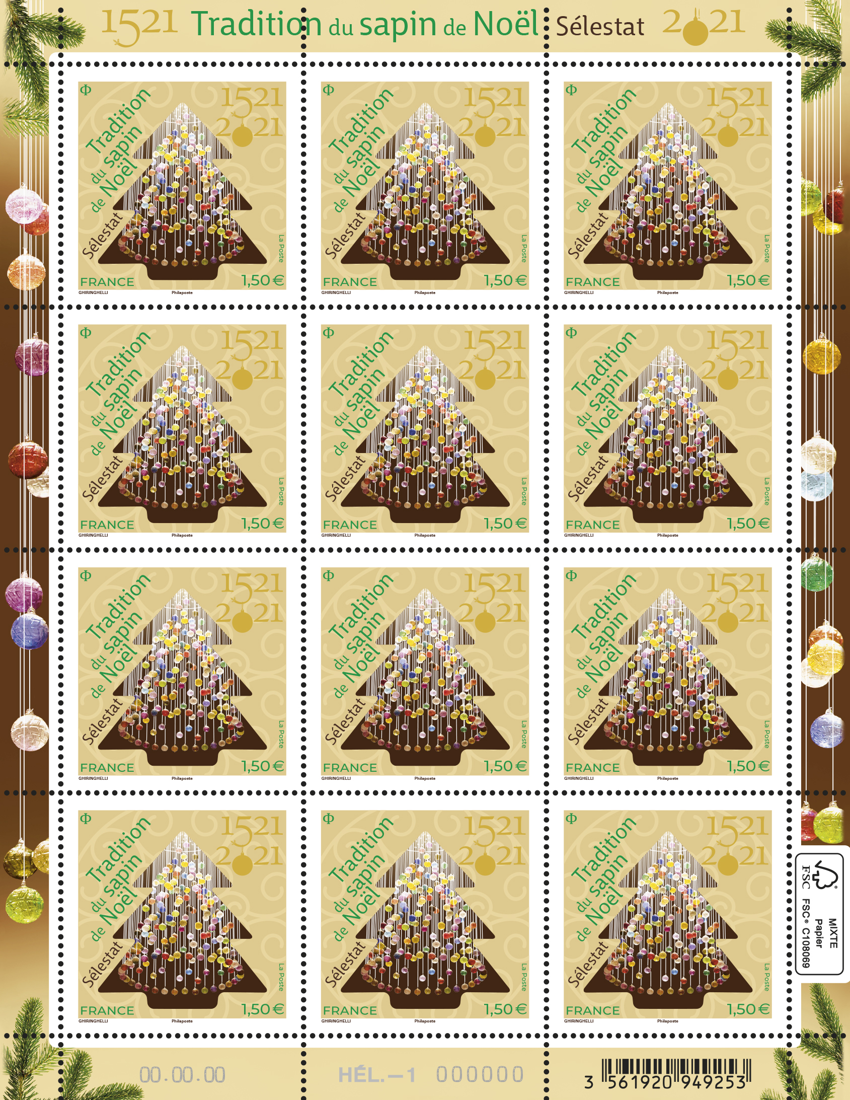 Emission 500 ans de la tradition du sapin de Noël à Sélestat