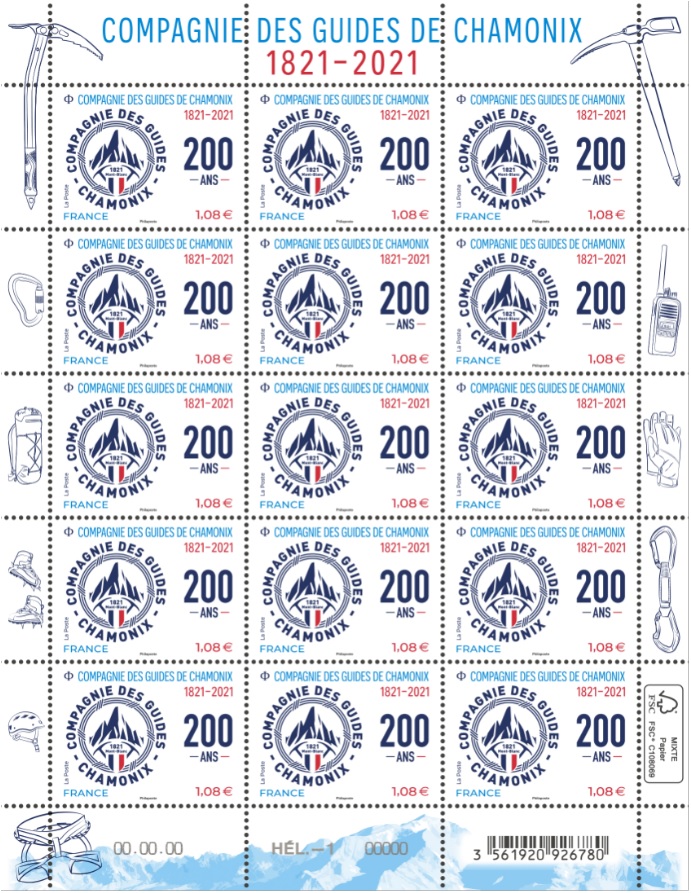 Emission Compagnie des guides de Chamonix (1821 - 2021)