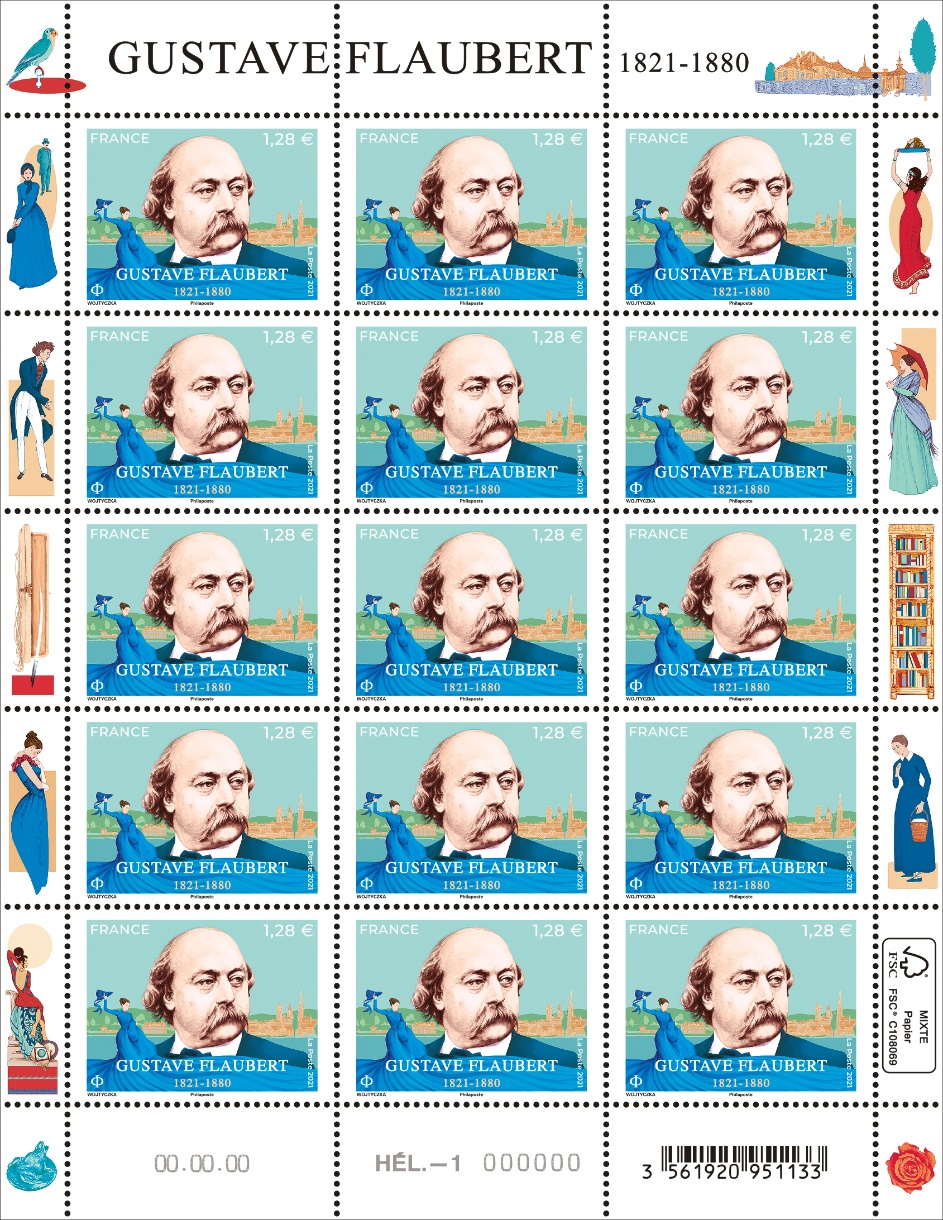 Emission Gustave Flaubert (1821 - 1880)