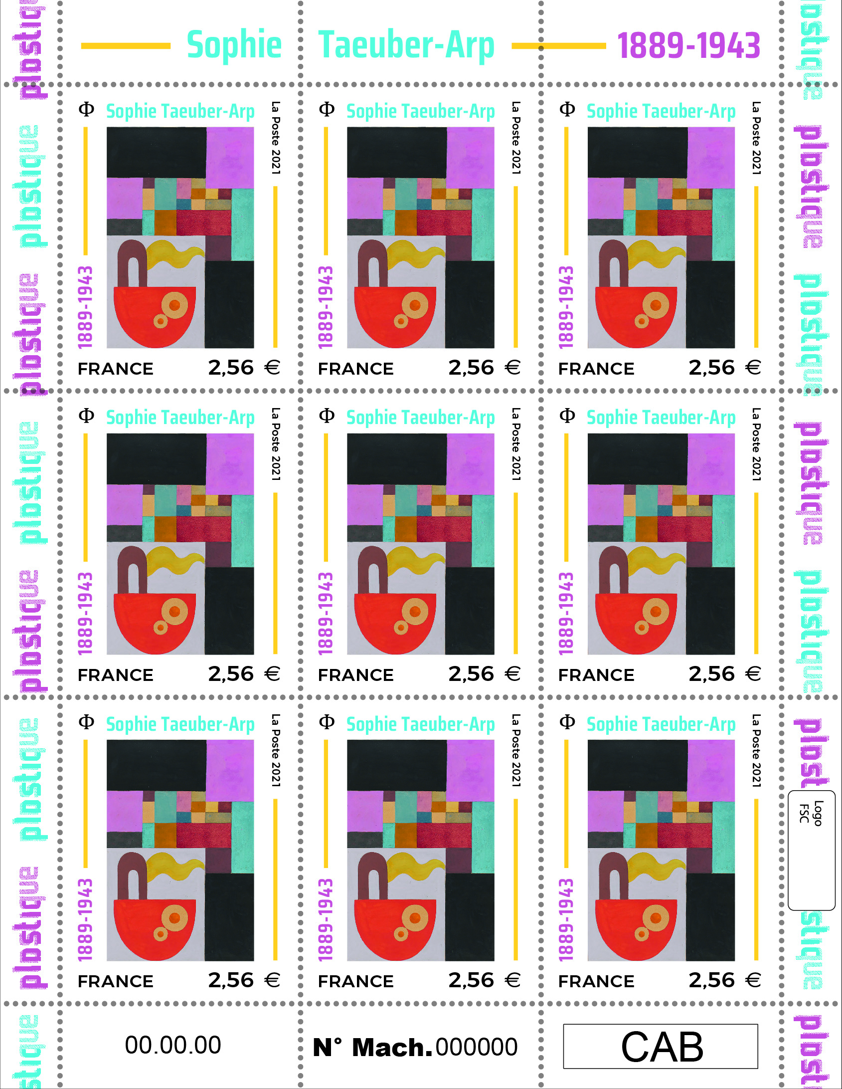 Emission Sophie Taeuber-Arp (1889 - 1943)