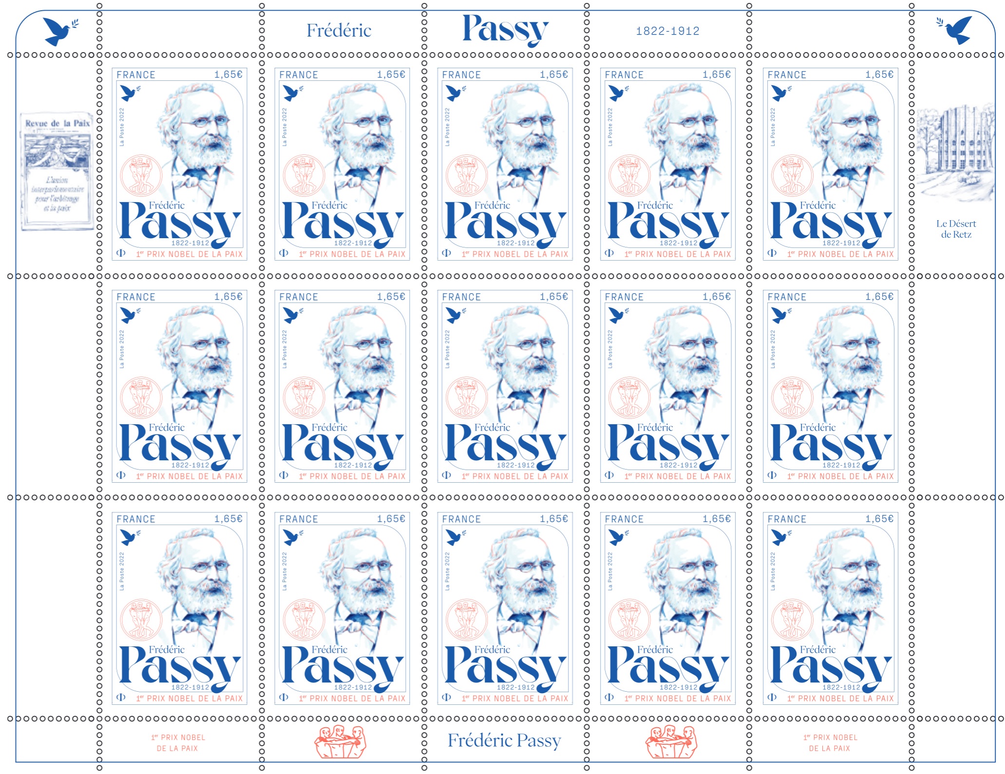 Emission Frédéric Passy (1822 - 1912)
