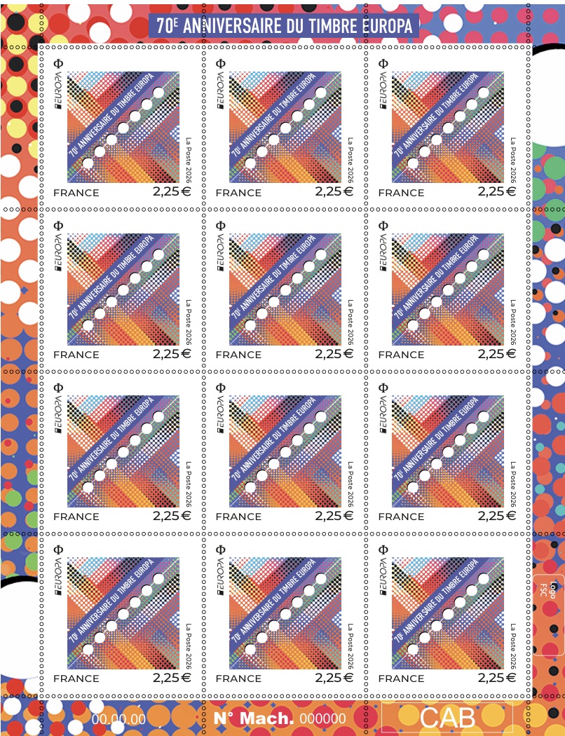 Emission 70 ans des timbres EUROPA