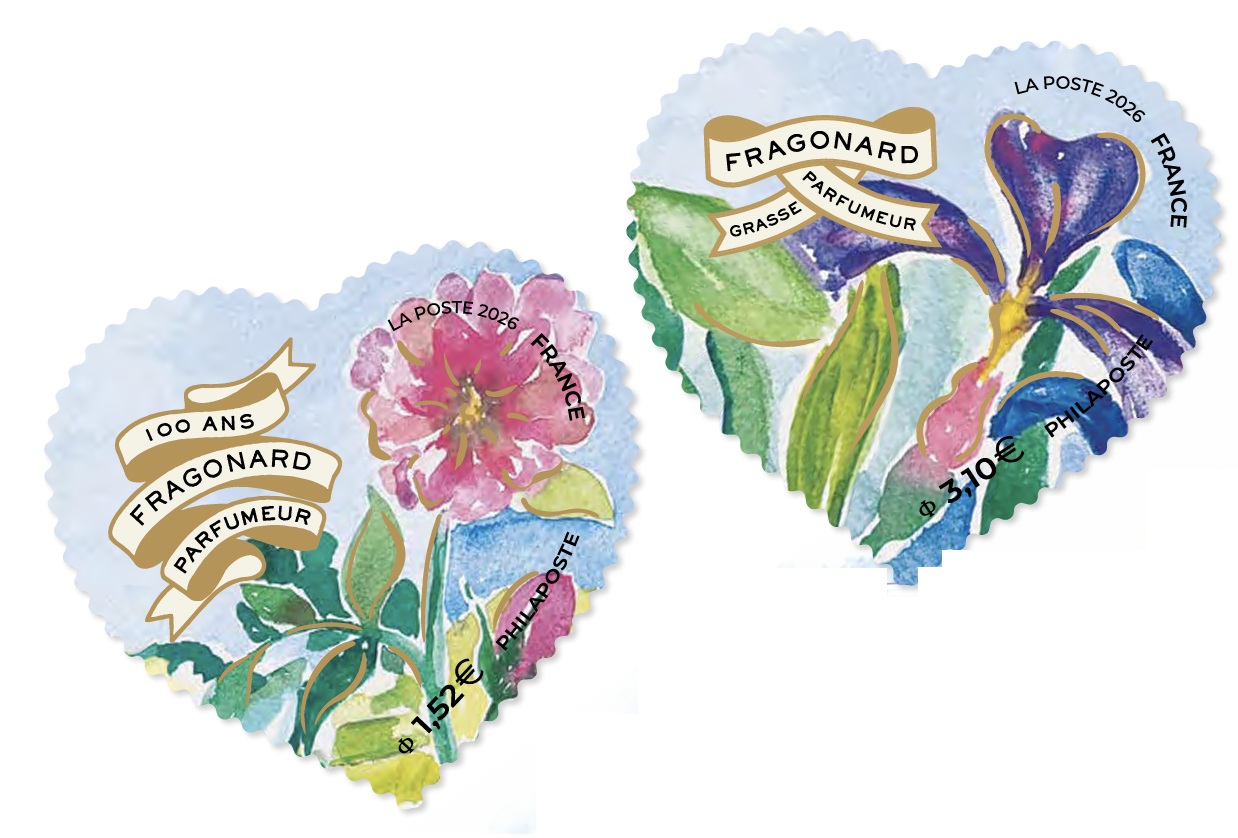 Emission Timbres coeur : Maison Fragonard