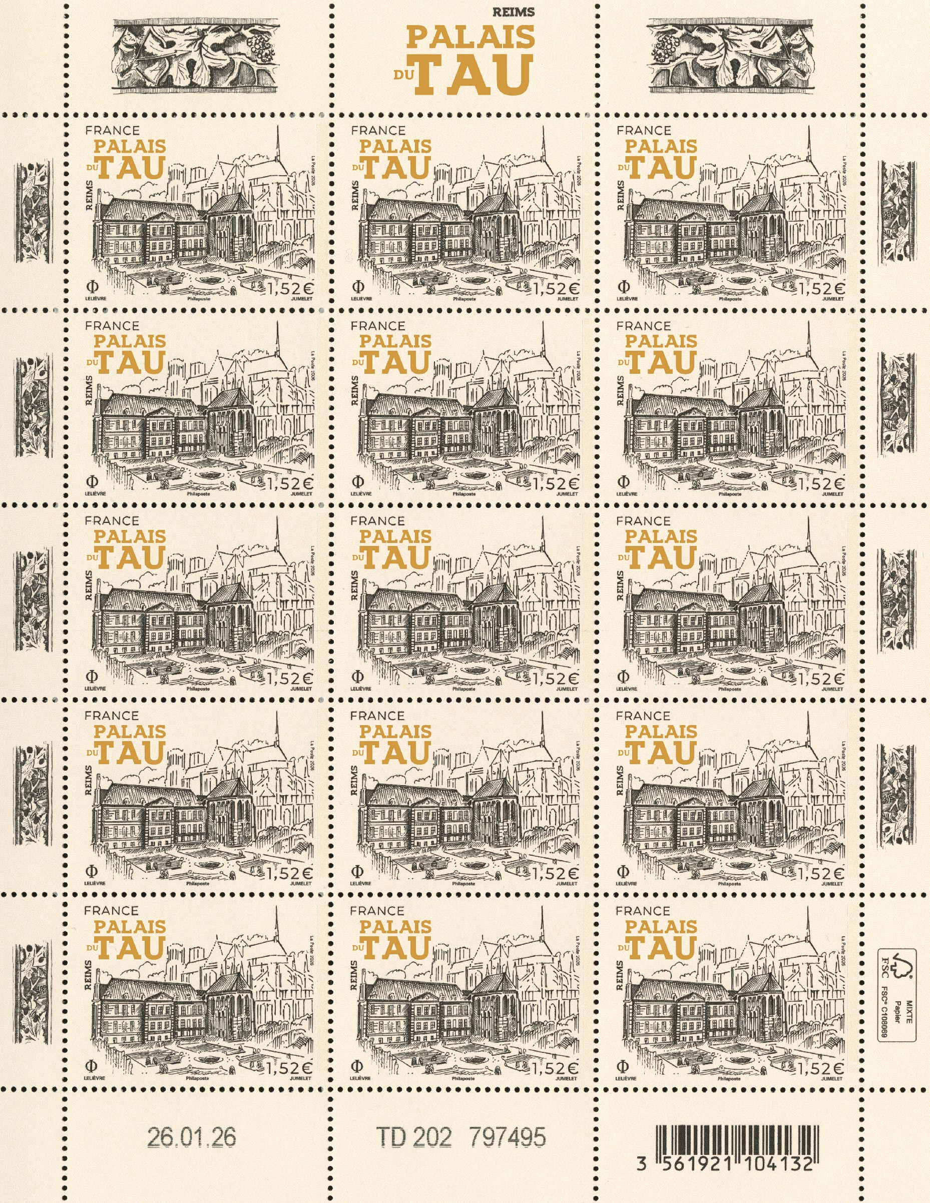 Emission Reims : Palais du Tau