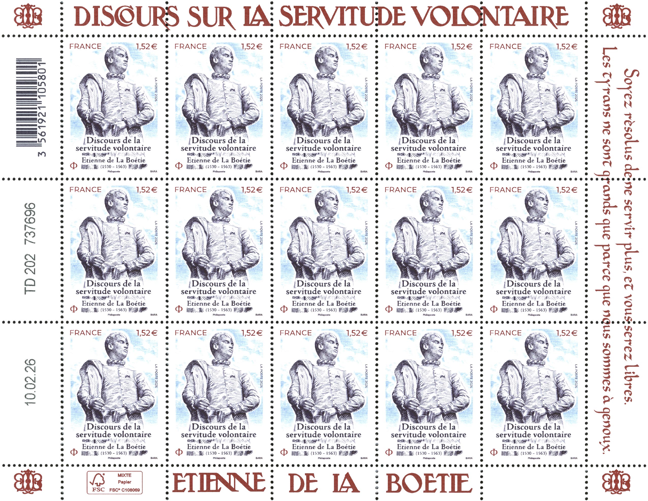 Emission Etienne de la Boétie : Discours de la servitude volontaire