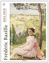 Frédéric Bazille (1841 - 1870) : ’Vue de village 1868’