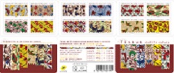 Carnet de timbres adhésifs ’Tissus motifs nature d’inspiration africaine’