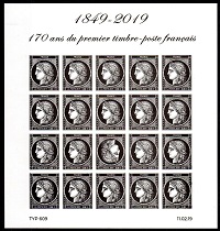 170 ans du premier timbre français